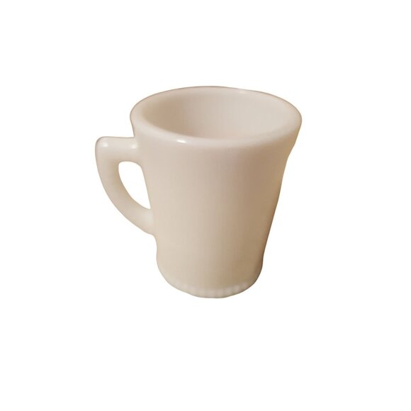 Vintage McKee Tom & Jerry Eggnog Mugs Cups Milk Glass Hobnail Set of 6 - Picture 6 of 7